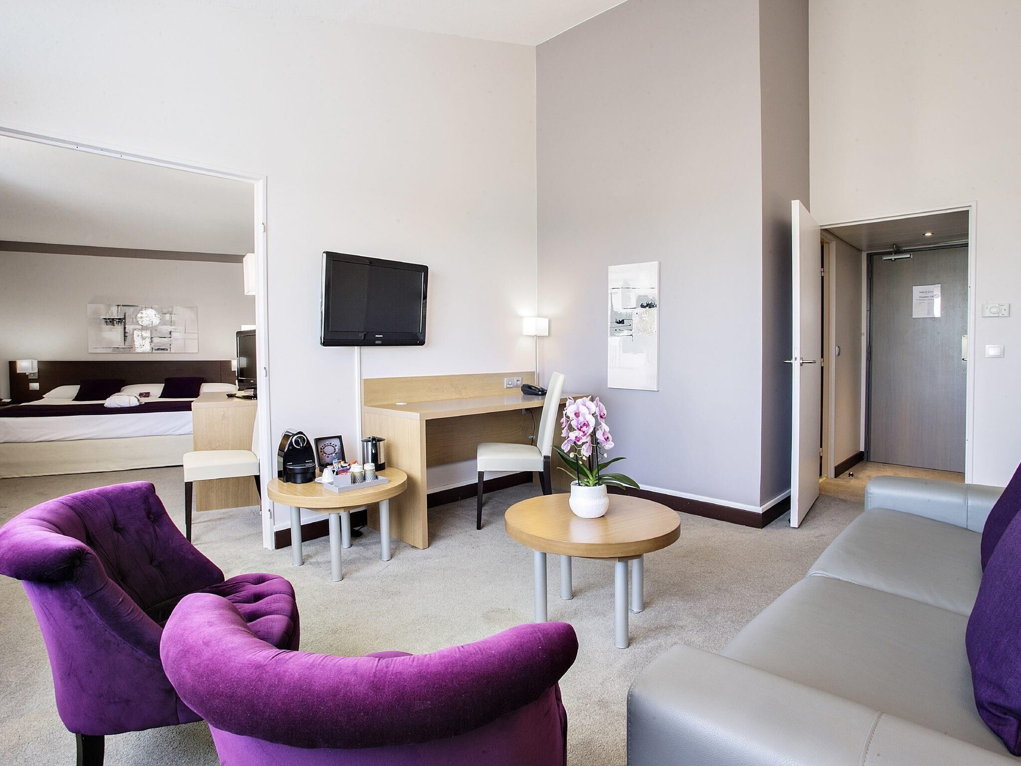 Suite, 1 cama matrimonial | Minibar, caja de seguridad en la habitación y escritorio 