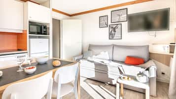 Appartement 6 personnes - 1 chambre + 1 coin nuit - Exposition sud | Cozinha privada | Geladeira, micro-ondas, cooktop, lava-louças