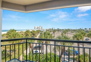 Deluxe Condo, Partial Ocean View | Balcony view - Gulf Strand Resort (St. Pete Beach)