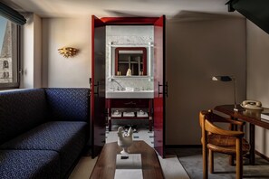 Loft | Living area | Flat-screen TV - Experimental Chalet Val d’Isère (Val-d'Isere)