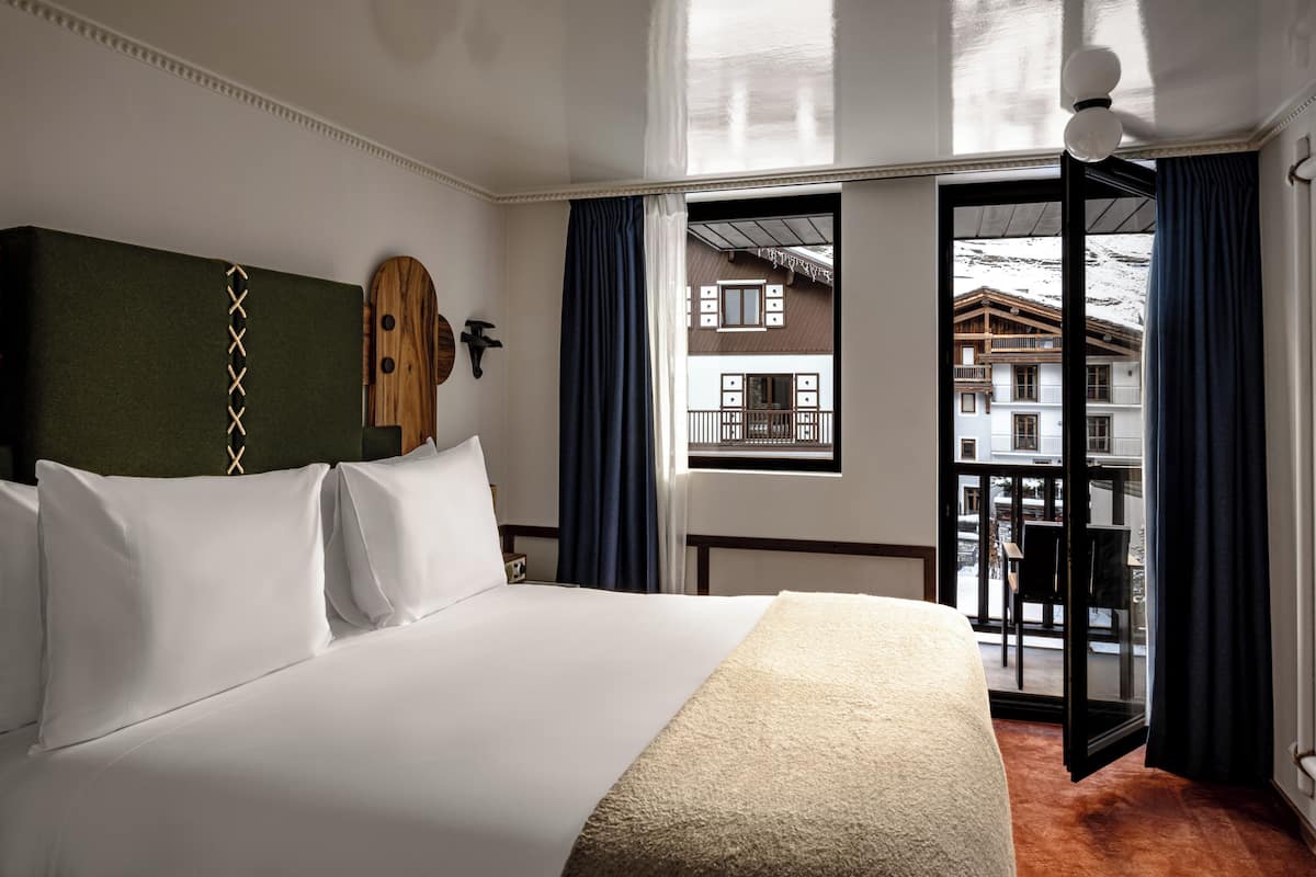 Camera, balcone (Val d'Isère) | Biancheria da letto di alta qualità, minibar, una cassaforte in camera
