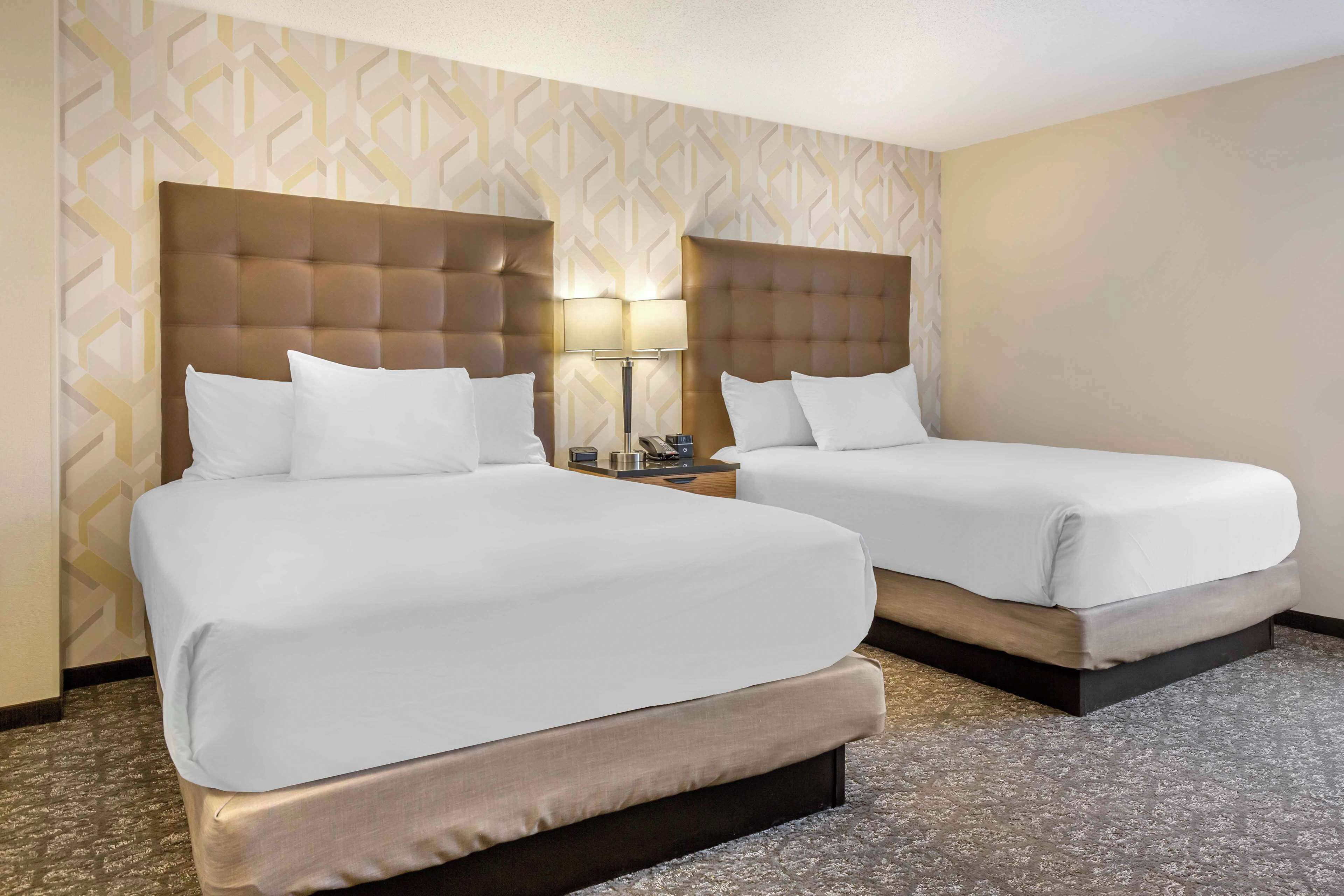 1 bedroom, desk, blackout curtains, iron/ironing board