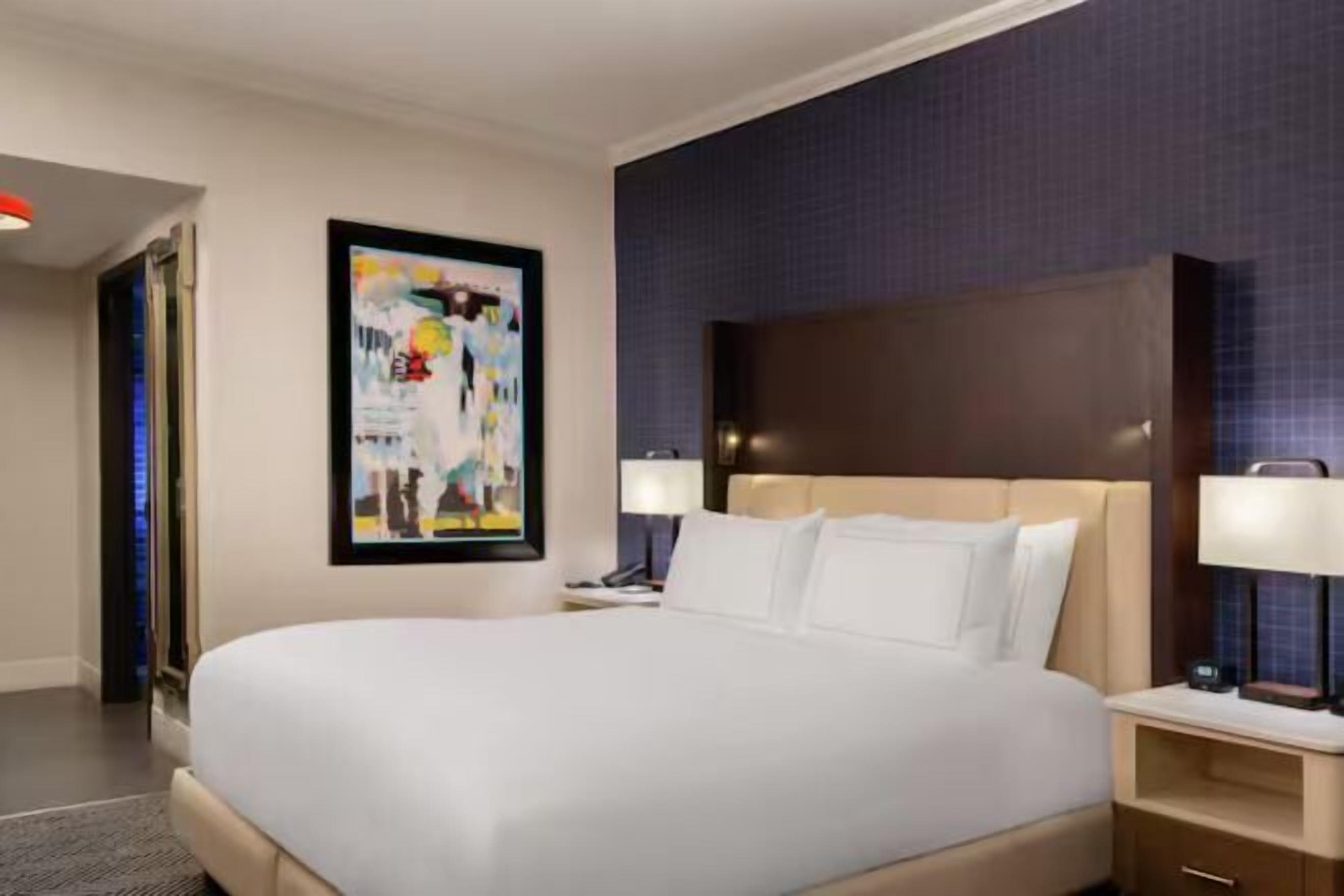 Premium bedding, pillow-top beds, in-room safe, laptop workspace