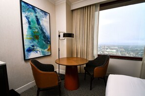 50-inch flat-screen TV with cable channels, TV, pay movies