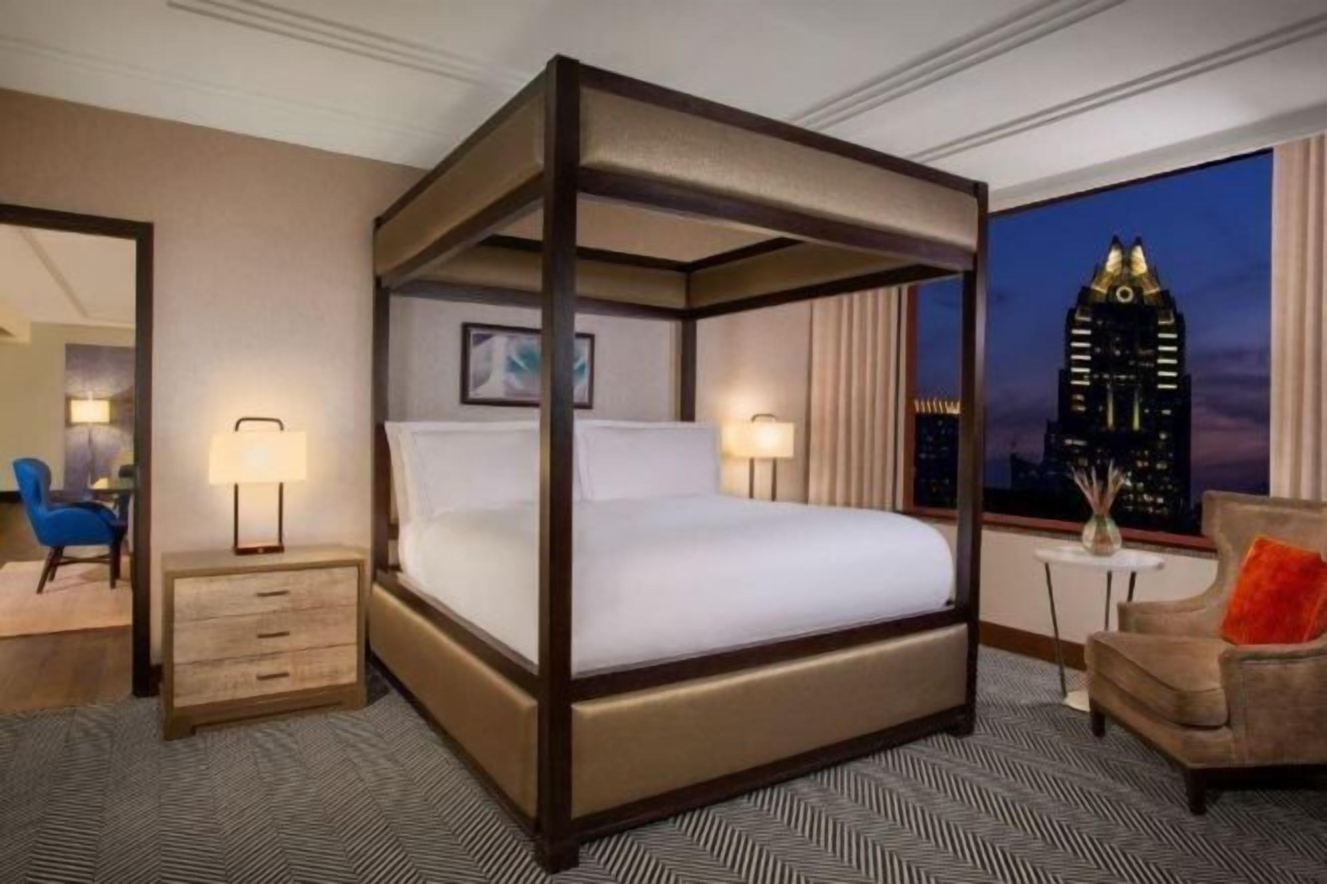Premium bedding, pillow-top beds, in-room safe, laptop workspace