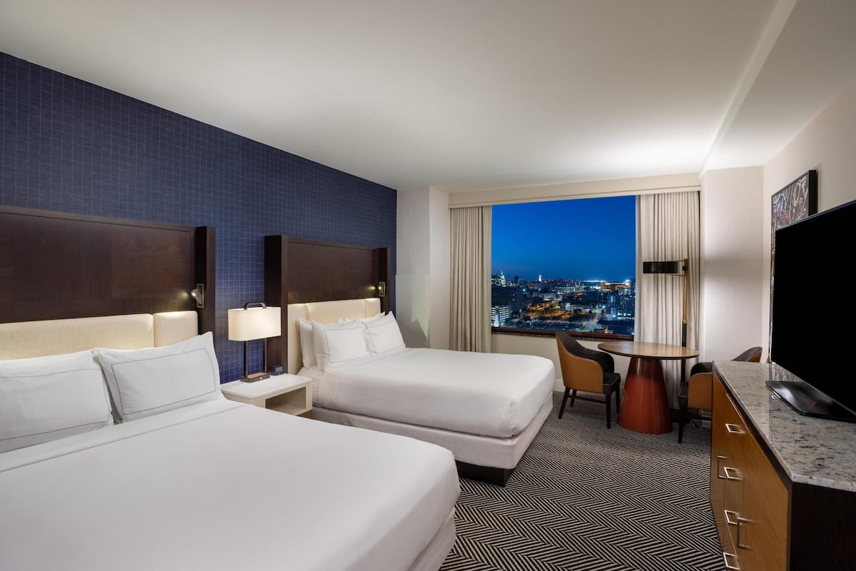 Room, 2 Queen Beds | Premium bedding, pillowtop beds, in-room safe, laptop workspace