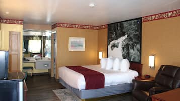 Room, 1 King Bed, Non Smoking | Desk, iron/ironing board, free WiFi, bed sheets