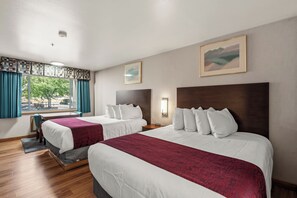 Room, 2 Queen Beds, Non Smoking | Desk, iron/ironing board, WiFi (free), bed sheets - Americas Best Value Inn Phoenix Medford (Phoenix)