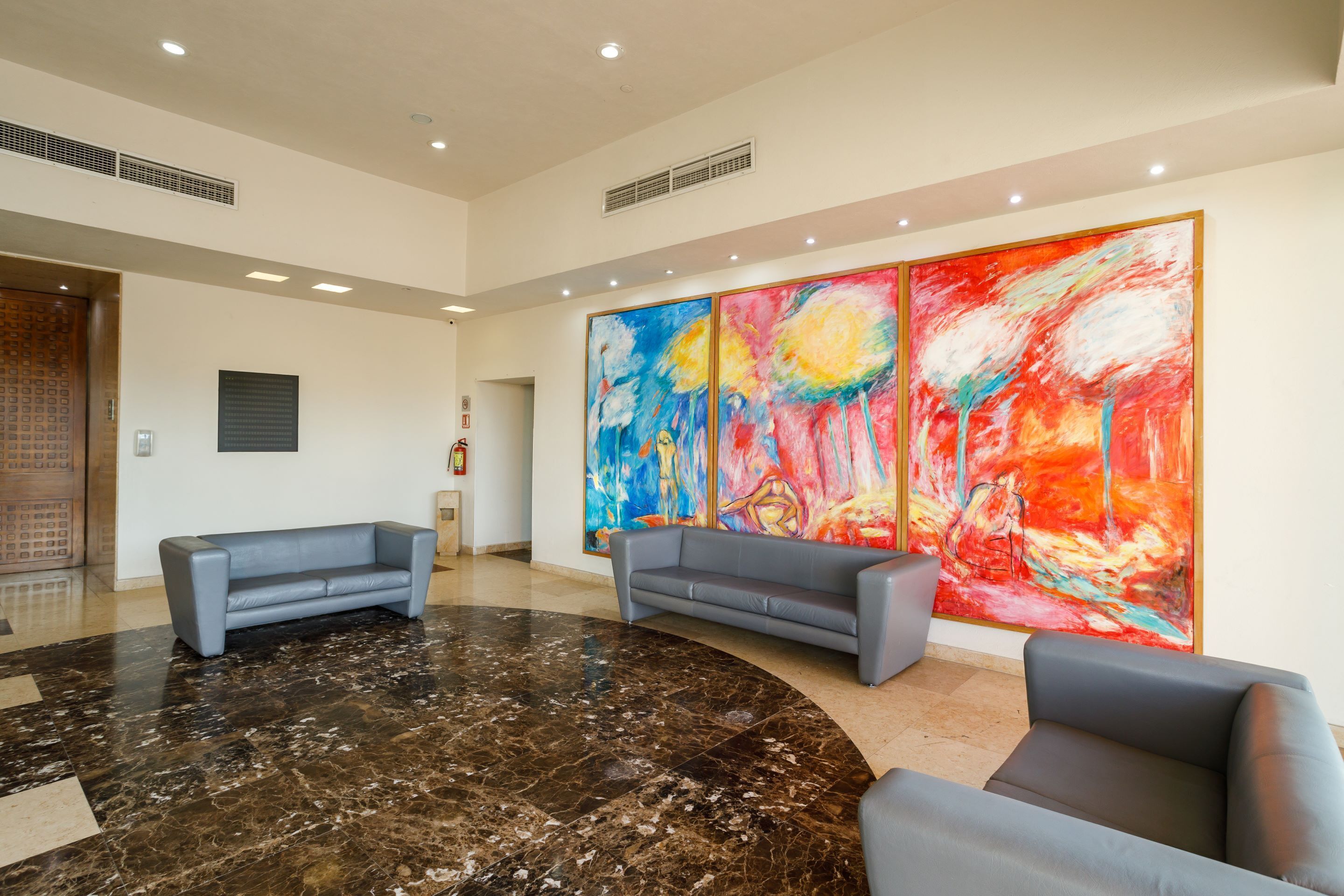 Sala de estar en el lobby