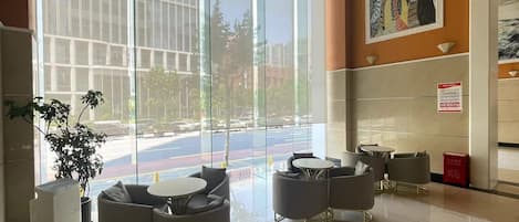 Sitteområde i lobbyen