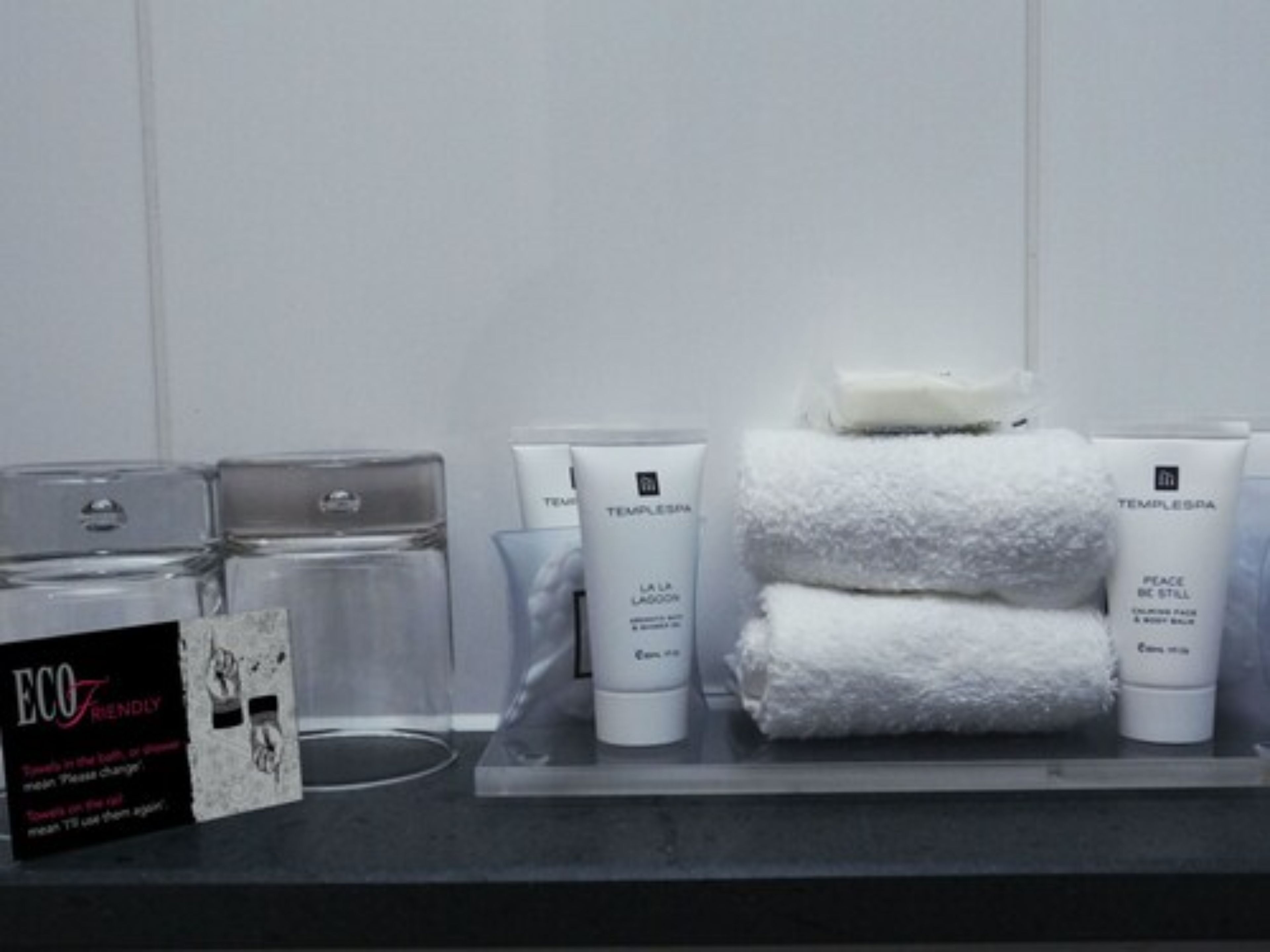 luxury double room, marina view (copper bath) | bathroom | designer toiletries, hair dryer, towels