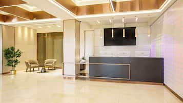 Check-in/check-out kiosk