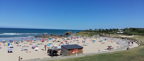 Vlak bij het strand