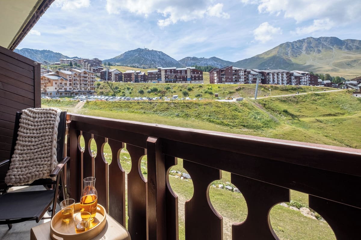 Studio 4 people - 1 sleeping alcove - Mountain view | Terrace/patio