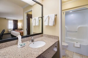 Free toiletries, hair dryer, towels