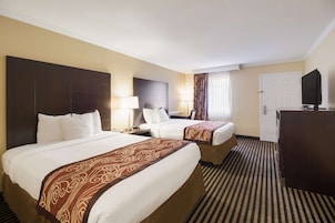 Standard Room, 2 Double Beds, Non Smoking, Refrigerator & Microwave | Iron/ironing board, free WiFi, bed sheets