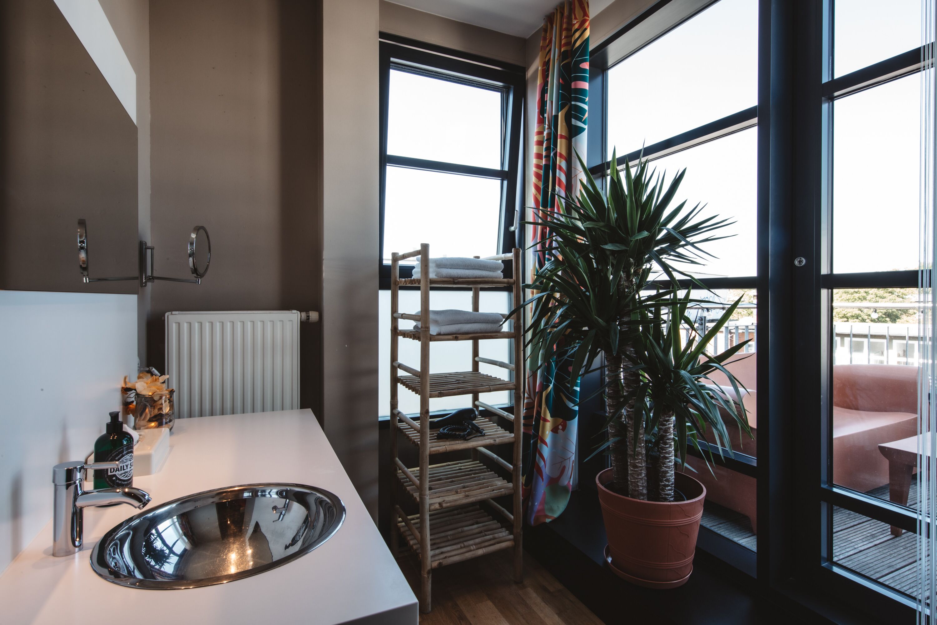 superior quadruple room rooftop | bathroom | shower, hair dryer, towels, soap