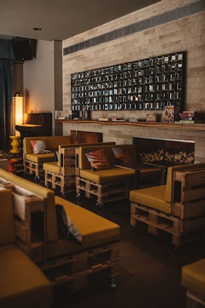 Sittområde i lobbyn