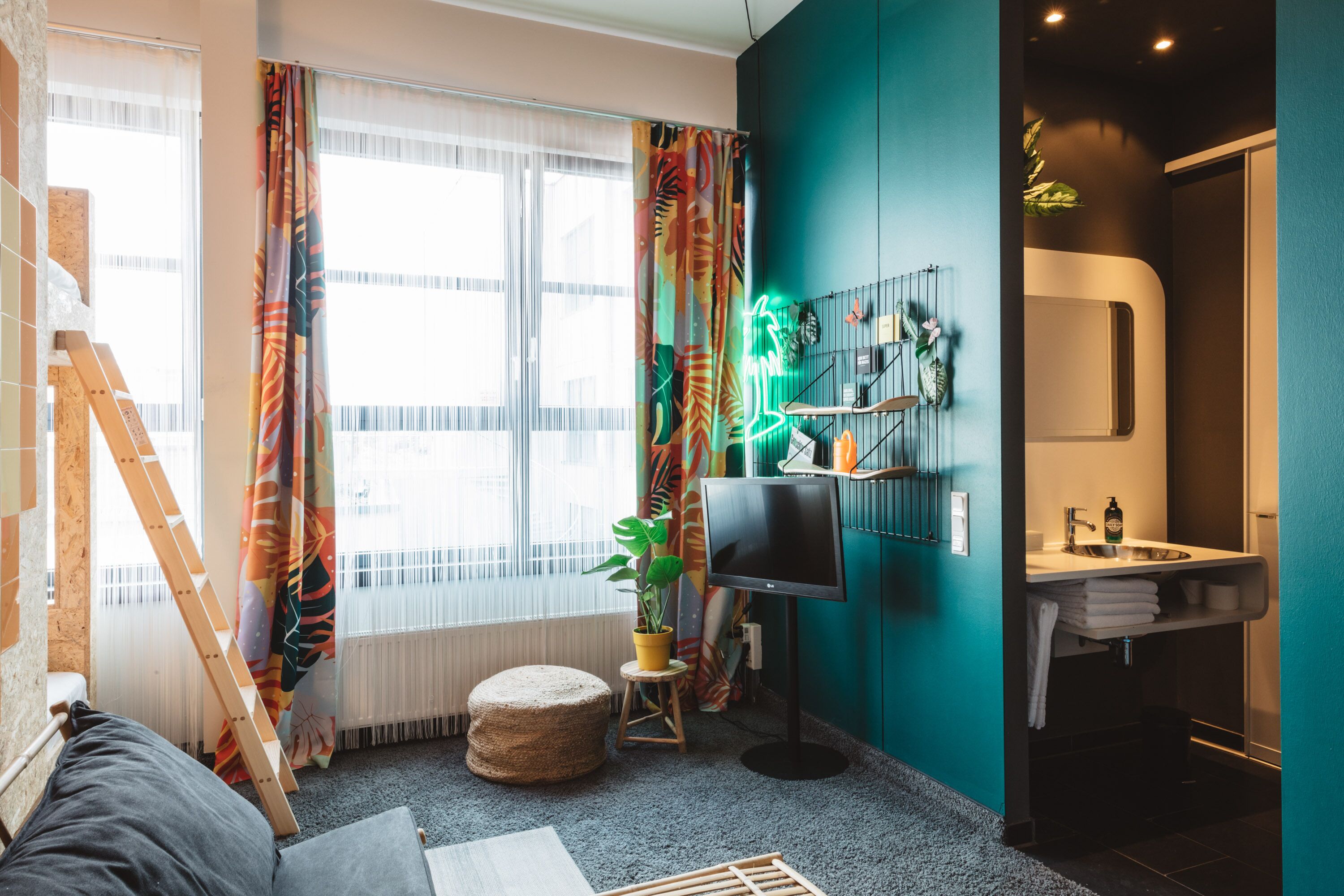 quadruple room | bathroom | shower, hair dryer, towels, soap