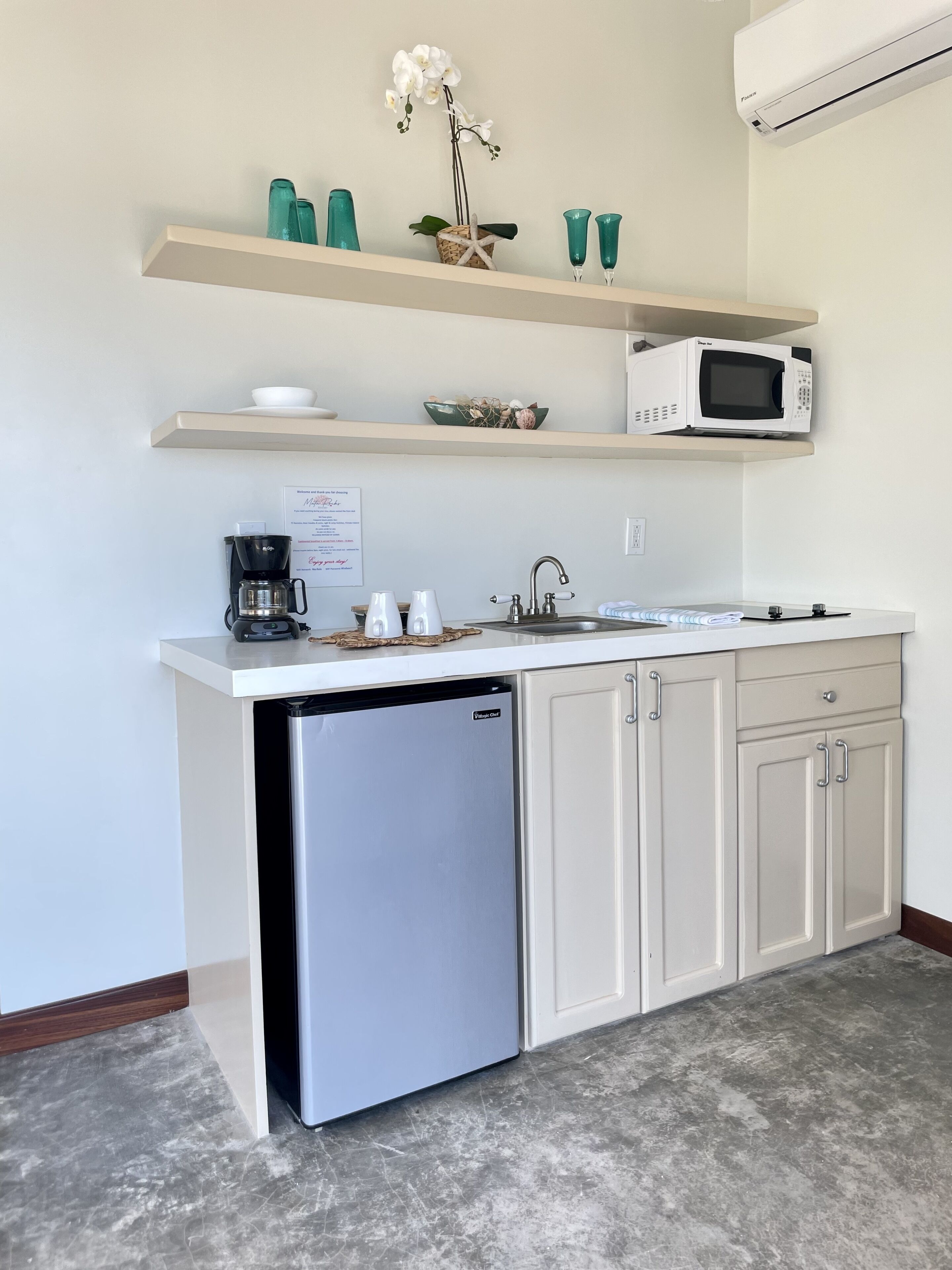 oceanfront junior suite - 1 king bed | private kitchen | coffee/tea maker