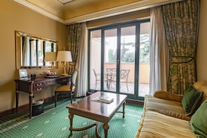Chambre Double, terrasse (Prestige) | Coin séjour