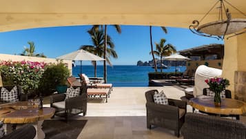Villa, 4 Bedrooms, Beachfront | Terrace/patio