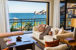 1 Bedroom Residence Ocean View | Living area | LCD TV, DVD player