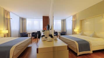 Ropa de cama hipoalergénica y minibar