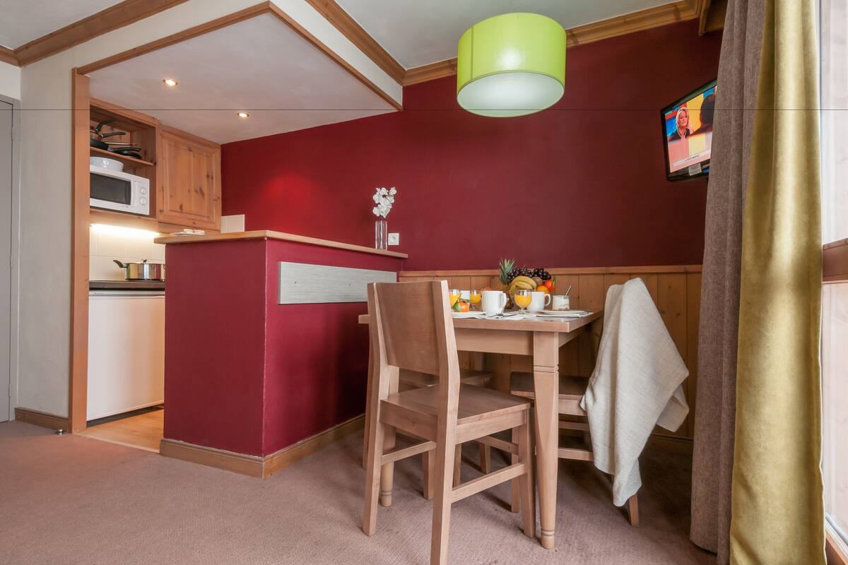 Apartamento estándar, 1 habitación (5 people / 5 personnes) | Cocina privada | Frigorífico, microondas, lavavajillas y trona infantil