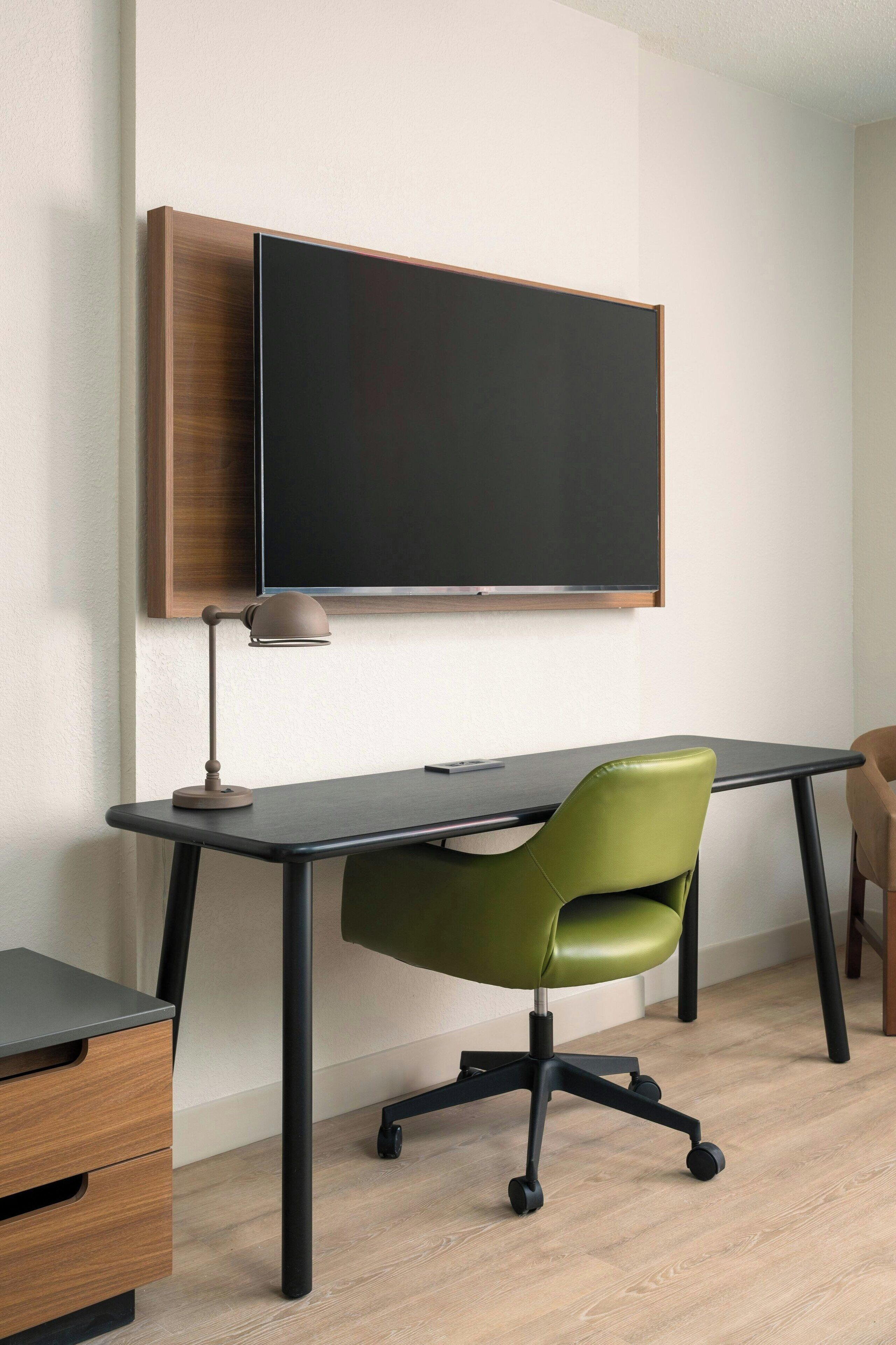 suite, 1 king bed with sofa bed, non smoking | premium bedding, in-room safe, desk, laptop workspace