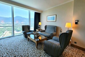 Junior Suite, 1 King Bed, Non Smoking, Mountain View | Egyptian cotton sheets, premium bedding, down comforters - Wyndham Grand Izmir Ozdilek Thermal & Spa (Izmir)