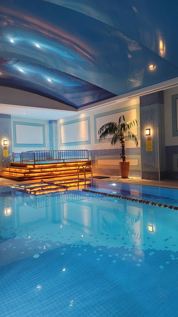 2 indoor pools, seasonal outdoor pool, free pool cabanas, pool umbrellas