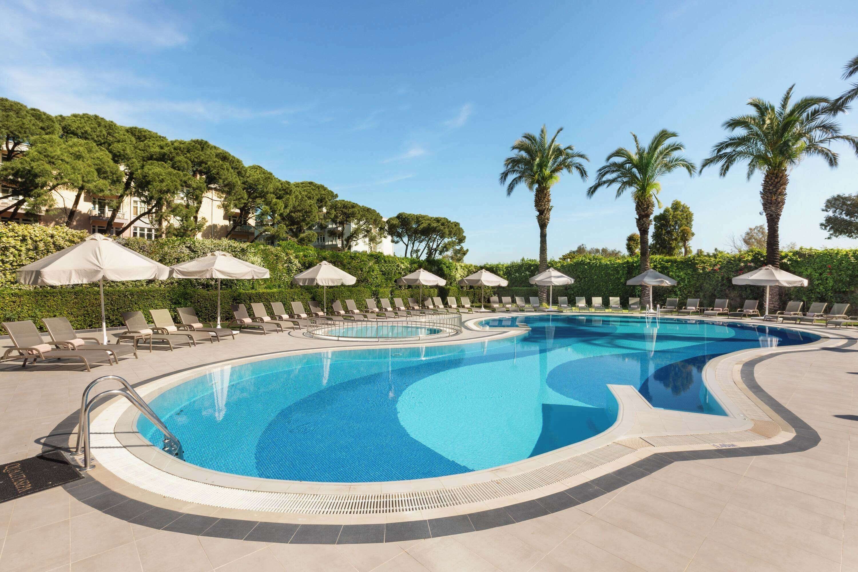 2 indoor pools, seasonal outdoor pool, free cabanas, pool umbrellas