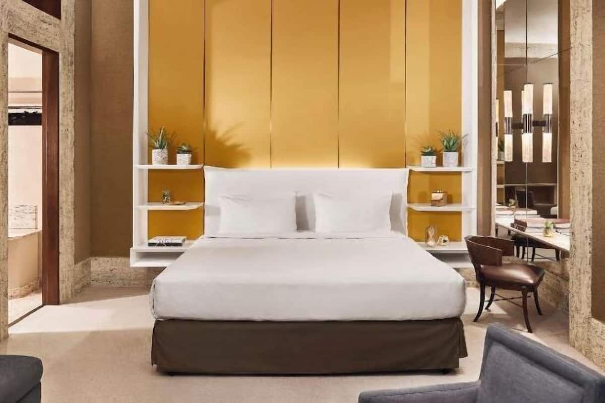 Down duvets, minibar, in-room safe, desk