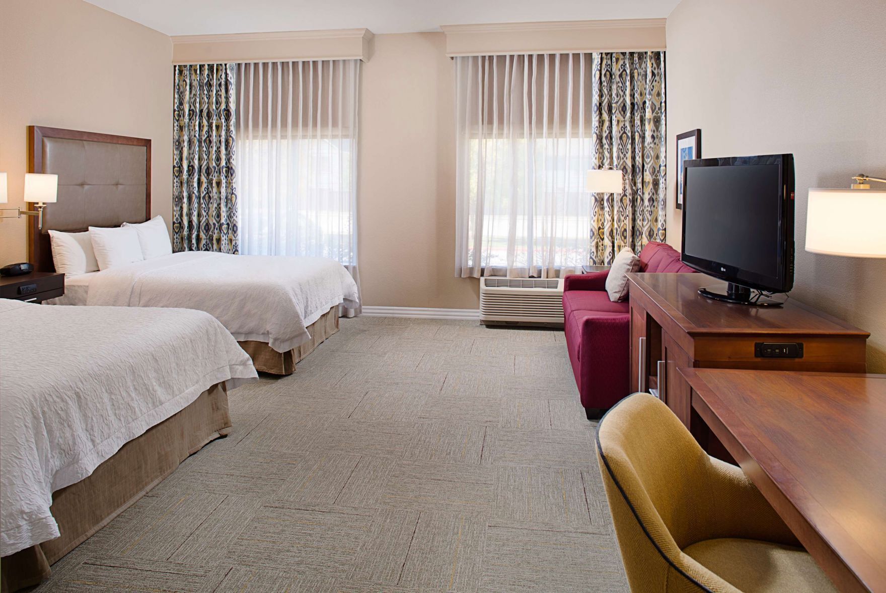 In-room safe, desk, iron/ironing board, free cribs/infant beds