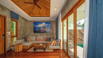 Tropical Pool Villa | 1 bedroom, premium bedding, in-room safe, individually decorated