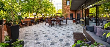 Área externa para banquete