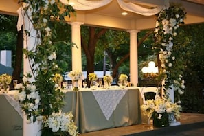 Espace mariage en plein air