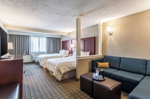 In-room safe, desk, laptop workspace, blackout curtains