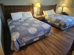 Deluxe Room, 2 Queen Beds, Non Smoking (Pet Friendly) | Desk, free cribs/infant beds, rollaway beds, free WiFi