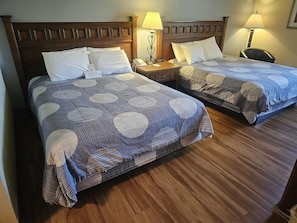 Deluxe Room, 2 Queen Beds, Non Smoking (Pet Friendly) | Desk, free cribs/infant beds, rollaway beds, free WiFi