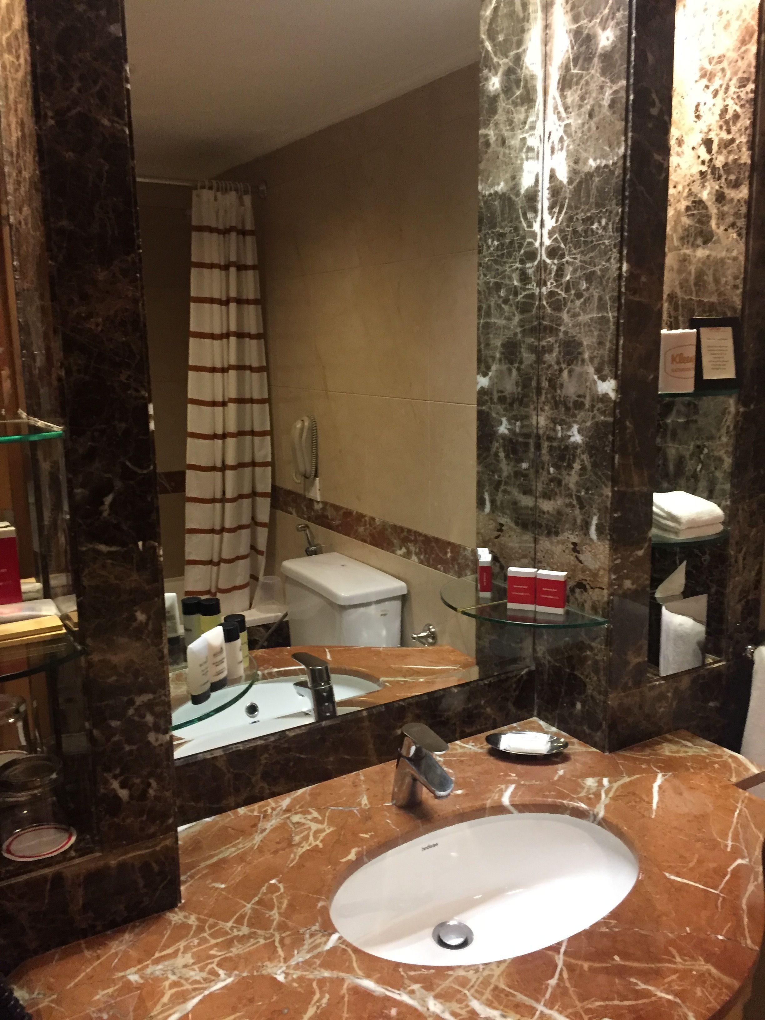 premium suite city view queen bed | bathroom amenities | rainfall showerhead, free toiletries, hair dryer, bathrobes