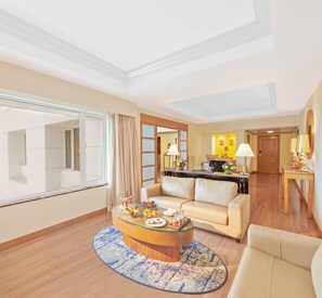 Suite Exécutive, 1 chambre, vue ville | Coin séjour