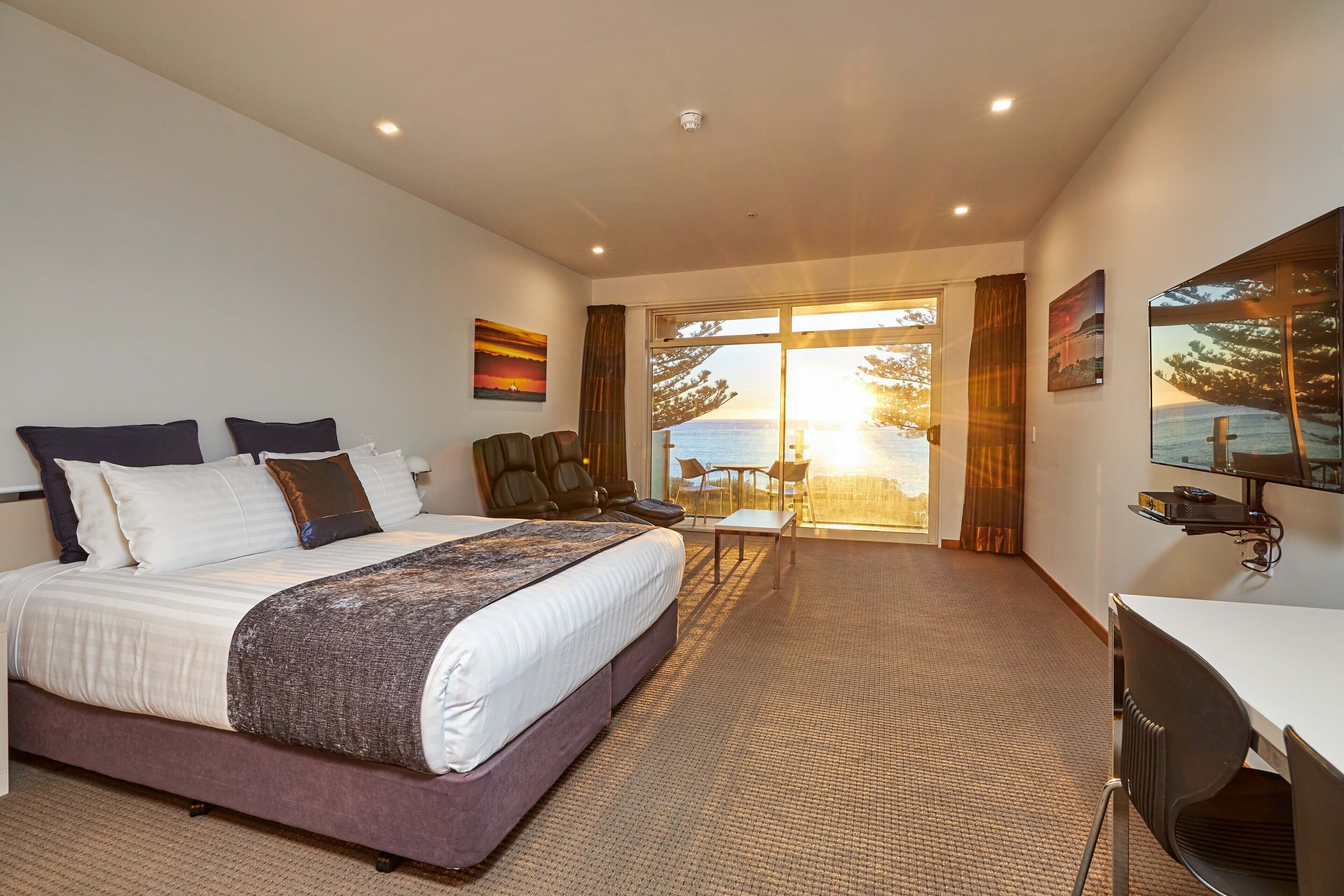 Premium bedding, blackout curtains, iron/ironing board, free WiFi