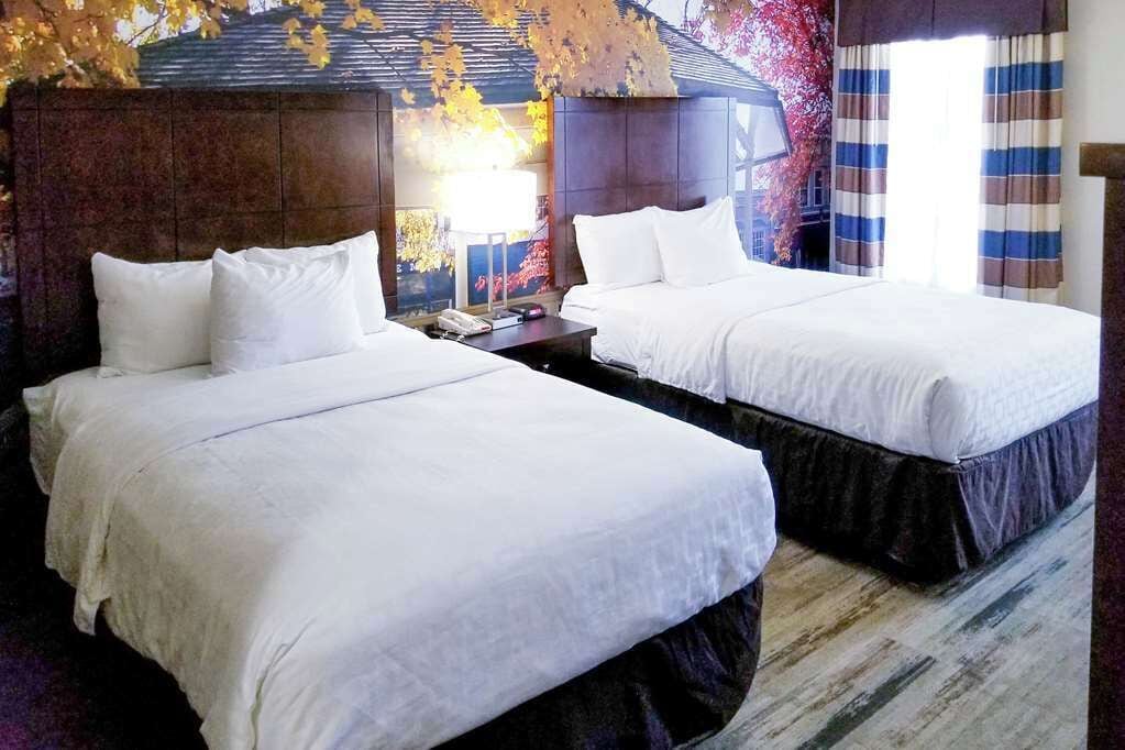 Standard Room, 2 Double Beds, Non Smoking | Desk, blackout curtains, iron/ironing board, free cots/infant beds