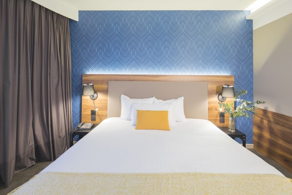 Premium bedding, in-room safe, desk, blackout curtains