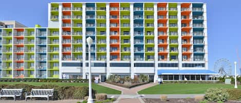 On the beach, snorkeling