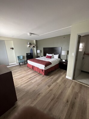 Basic Single Room, 1 King Bed, Sea View, Sea Facing | 1 bedroom, in-room safe, desk, laptop workspace