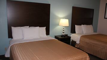 Room, 2 Queen Beds, Non Smoking | Desk, iron/ironing board, free WiFi, bed sheets