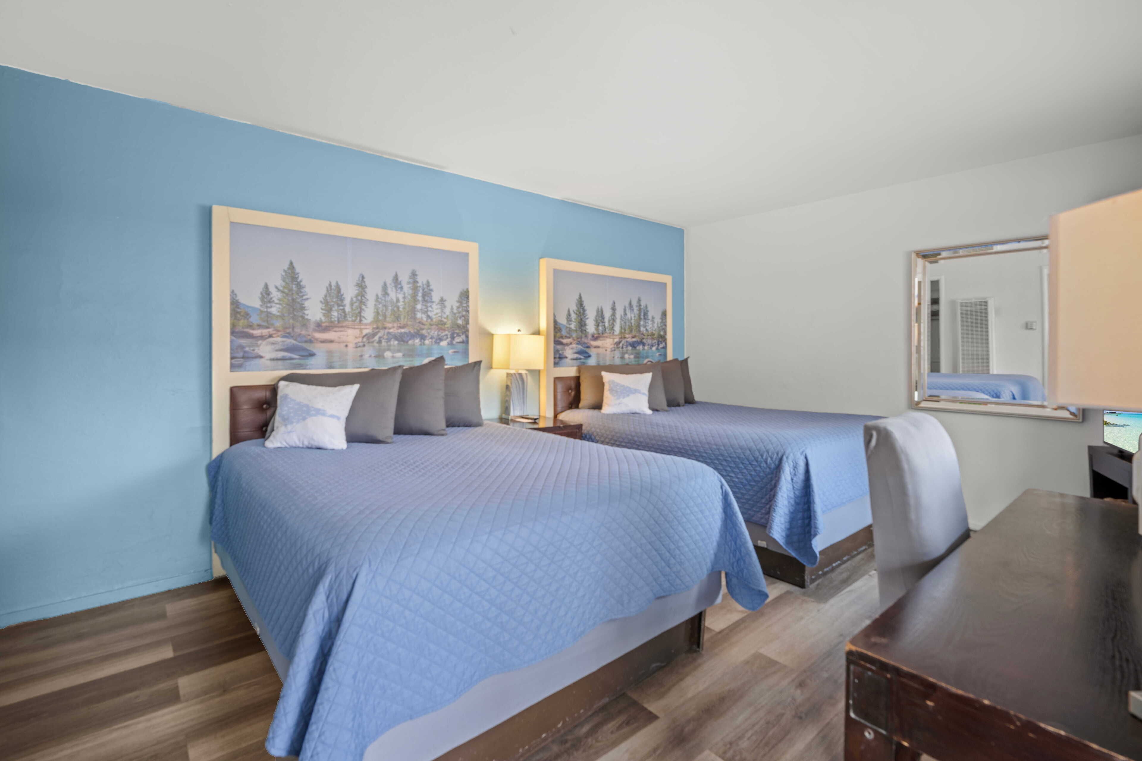 标准房, 2 张大床 | Select Comfort 床、特色装修、办公桌、遮光窗帘